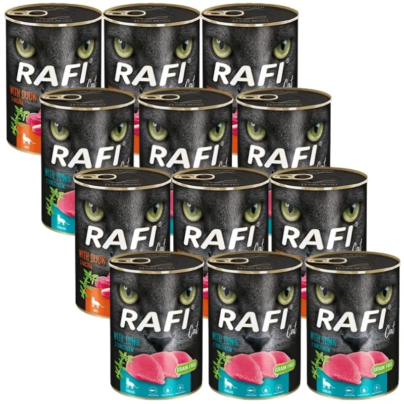DOLINA NOTECI RAFI Cat Adult Mix příchutě 12x400g Must-Have