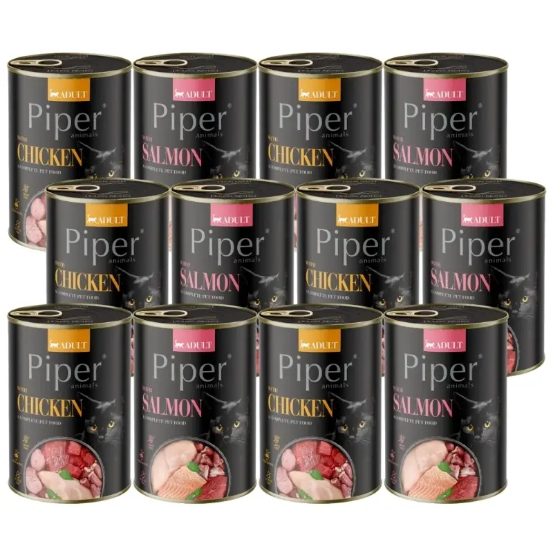 Dokud Zásoby Vydrží DOLINA NOTECI Piper pro kočky Mix příchutě 24x400g