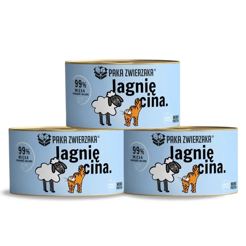 Vrácení Zdarma Paka Zwierzaka - mokré jehněčí krmivo 3x200g