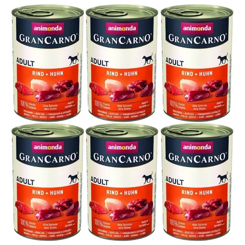 Animonda Dog konzerva Gran Carno Original Adult hovězí maso+kuře 6x400g Cenový Hit