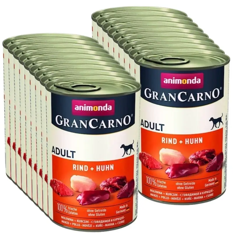 Animonda Dog konzerva Gran Carno Original Adult hovězí maso+kuře 18x400g Bezpečná Platba