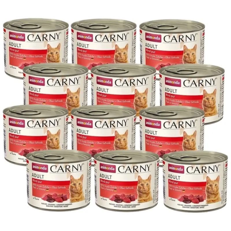 Dokud Zásoby Vydrží Animonda Cat Carny Adult příchuť: hovězí 12x200g