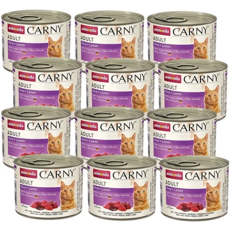 Expresní Doručení Animonda Carny Adult konzerva hovězí/jehněčí 12x200g