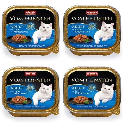 ANIMONDA Cat Vom Feinsten Adult NoGrain Losos v bylinkové omáčce 6x100g Přímo Od Výrobce