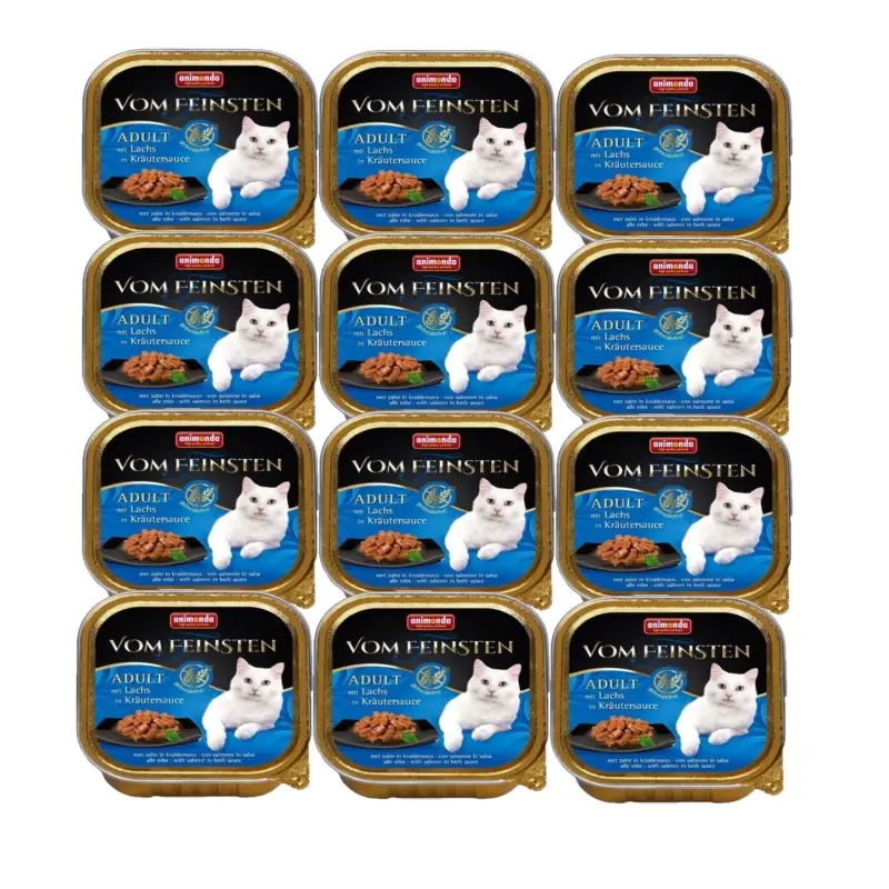 Objednat Nyní ANIMONDA Cat Vom Feinsten Adult NoGrain Losos v bylinkové omáčce 12x100g