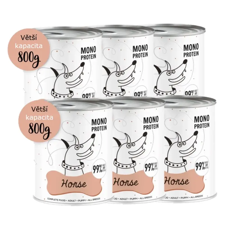Nejprodávanější PEPE MONO PROTEIN Horse 6x800g
