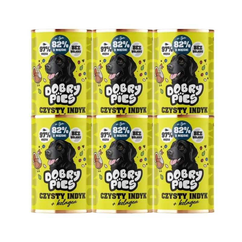 Dobry Pies Mono Krůtí maso s kolagenem 6x400g Přímo Od Výrobce
