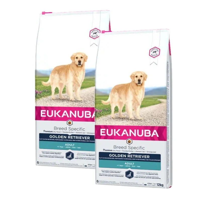 Akce EUKANUBA Adult Golden Retriever 2x12kg
