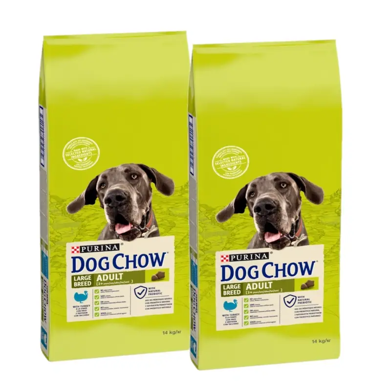Purina Dog Chow Adult Large Breed Turkey & Rice 2x14kg Akce