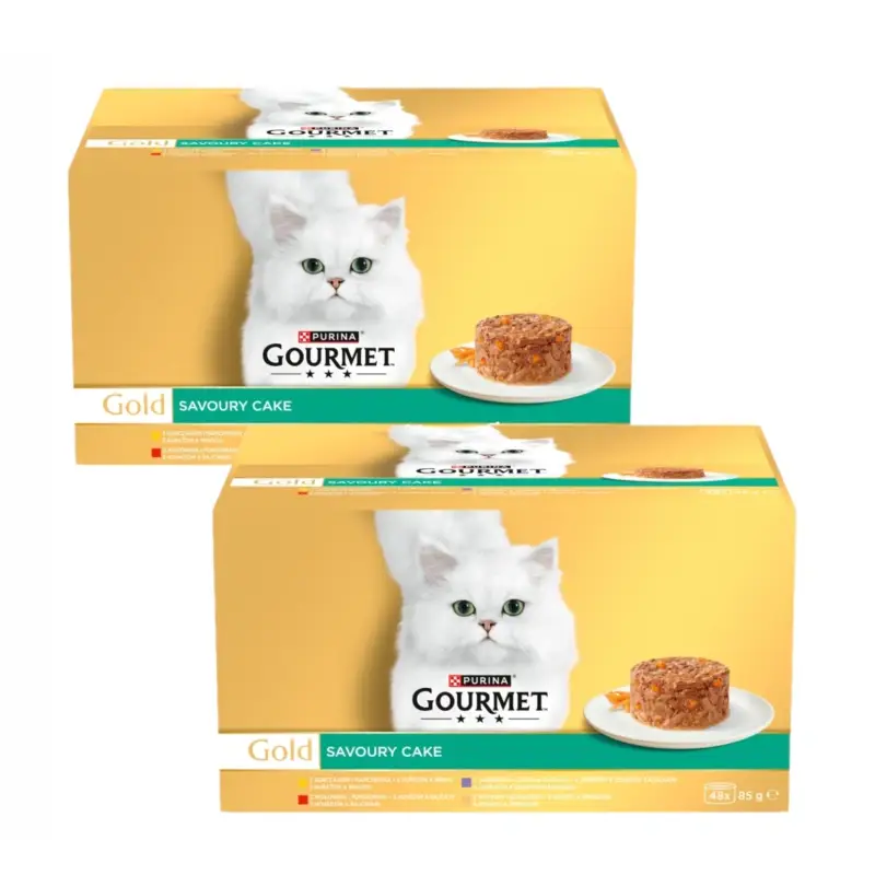 Purina Gourmet Gold Krmivo pro kočky Savoury Cake 96 x 85 g Nejlepší Volba