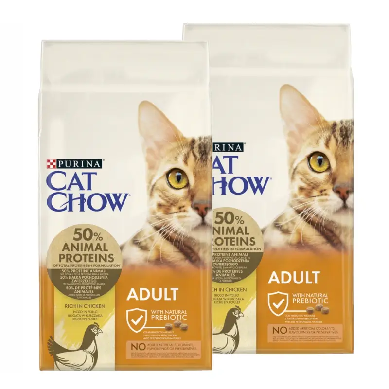 PURINA Cat Chow Adult Kuře a rýže 2x15kg Cenová Bomba