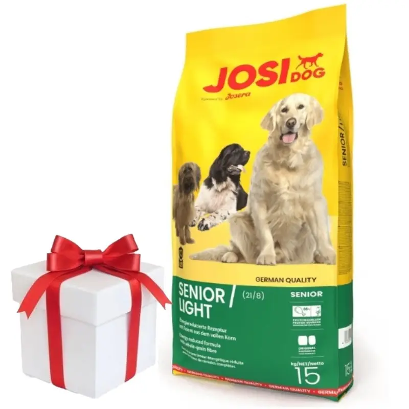 Dokud Zásoby Vydrží JOSERA JosiDogSenior/ Light 15kg + Překvapení pro psa