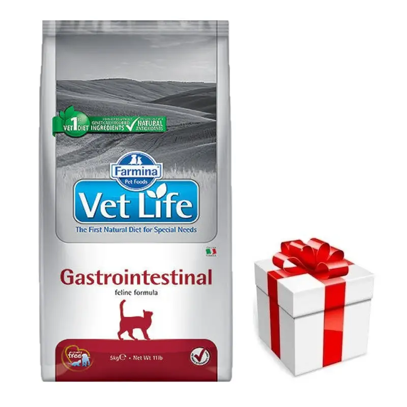 Levný FARMINA Vet Life Cat Gastrointestinal 5kg + překvapení pro kočku ZDARMA
