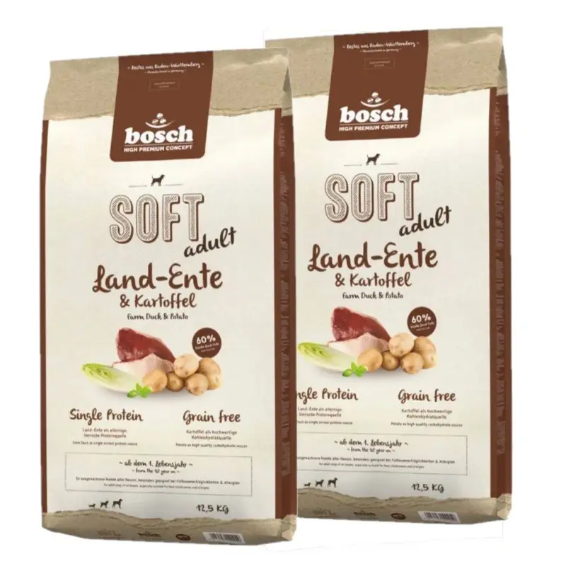 Bosch Soft Adult Kachna & brambory 2x12,5kg Nízká Cena