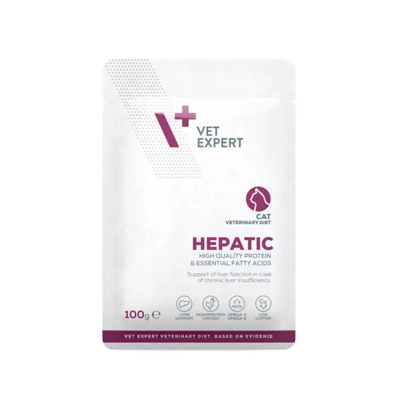 Objednat Nyní VETEXPERT Hepatic Cat – mokré veterinární krmivo pro kočky 100g