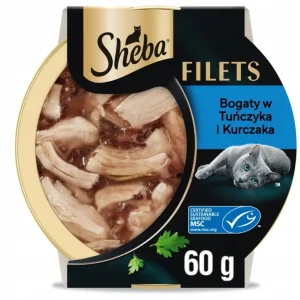 Super Cena SHEBA Filets mokré krmivo pro kočky s tuňákem v omáčce 60g