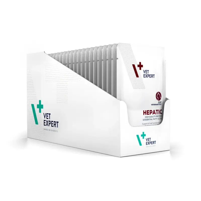 Cenová Bomba VETEXPERT Hepatic Cat – mokré veterinární krmivo pro kočky 12x100g
