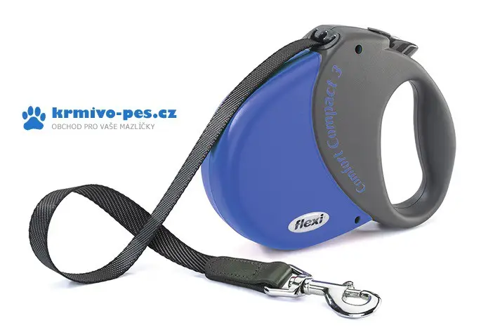 Vodítko FLEXI Comfort Comp.3 5m/60kg Pásek Modrá 1ks Časově Omezené