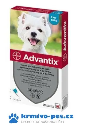 Advantix Spot On 1x1ml pro psy 4-10kg (1 pipeta) Koupit Online