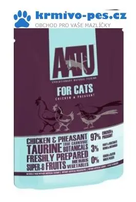 Vysoce Kvalitní AATU Cat Chicken n Pheasant kapsička 85g