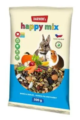Darwin's morče,králík happy mix 500g Super Cena