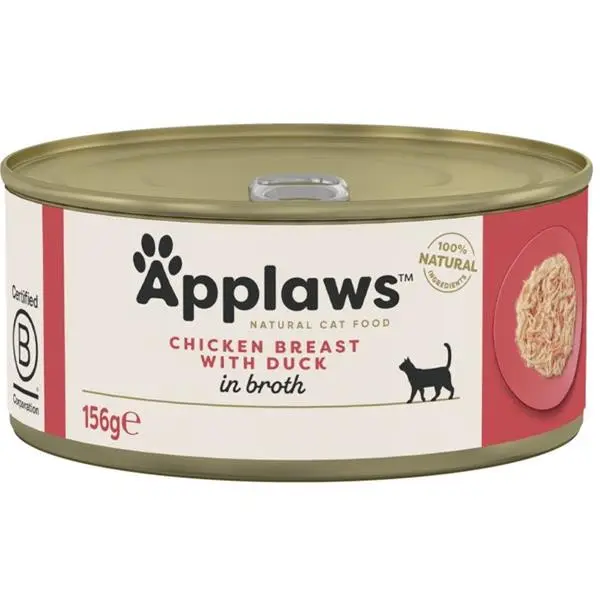 Applaws Cat konzerva kuřecí prsa a kachna 156 g Akční Nabídka
