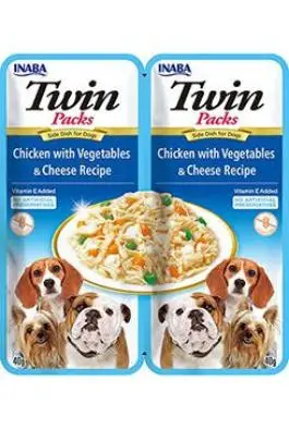 Churu Dog Twin Packs Chicken & Vegetables & Cheese in Broth 80g Ihned K Objednání