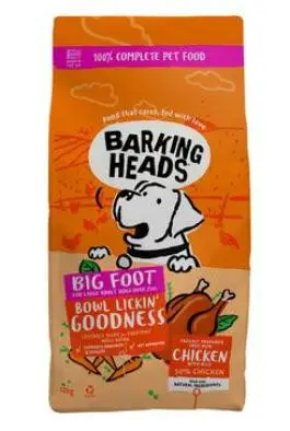 BARKING HEADS Big Foot Bowl Lickin Good Chicken 12kg Must-Have