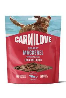 Aktuální Carnilove Dog Crunchy Snack Mackerel+Raspberries 200g