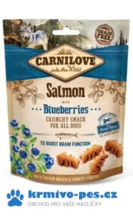 Carnilove Dog Crunchy Snack Salmon&Blueberries 200g - POSLEDNÍ KUS Originální