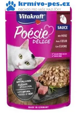 Vitakraft Cat Poésie DéliSauce kapsa srdce 85g Nejprodávanější