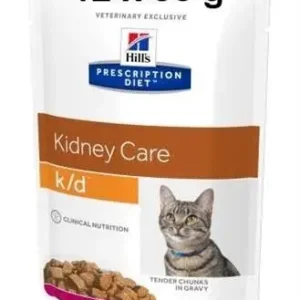 Hill's Prescription Diet Feline K/D kapsička Beef 12 x 85 g Oblíbený