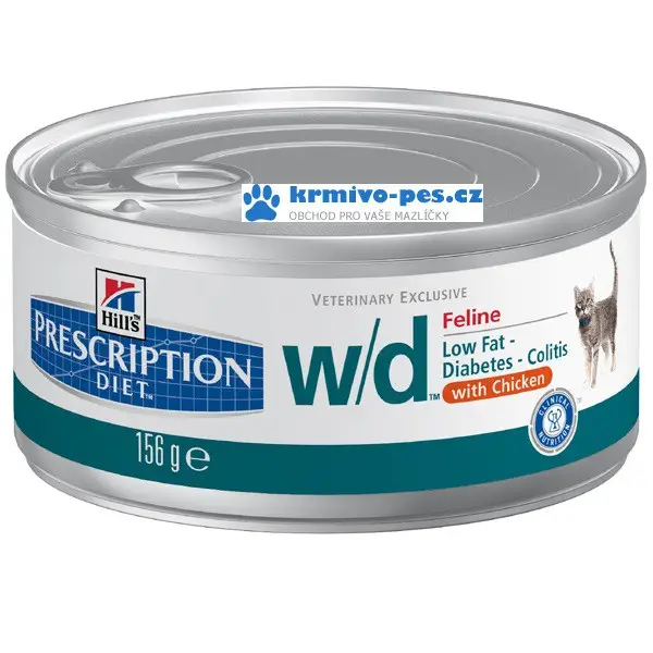 Akční Cena Hill's Prescription Diet Feline W/D konzerva - hrubě mletá 156 g