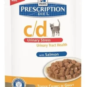 Hill's Prescription Diet Feline C/D kapsičky Salmon Urinary Stress 12 x 85g Ověřený