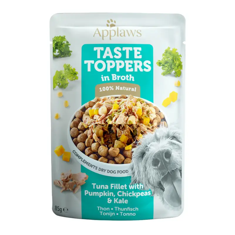 Applaws Dog kapsa Toppers Broth tuňák s dýní 85g Vrácení Zdarma