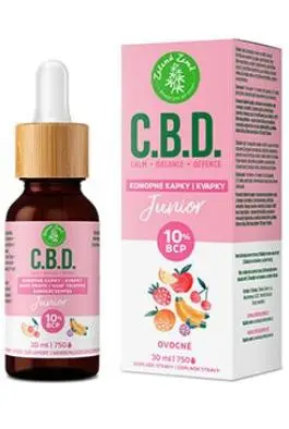 C.B.D. konopné kapky s BCP a ovocnou příchutí Junior 30ml Super Cena