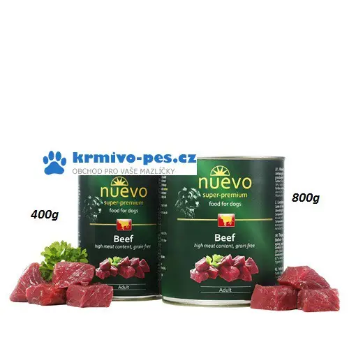 Přímo Od Výrobce Nuevo pes adult Hovězí konzerva 400g