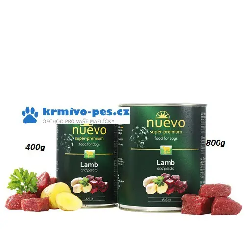 Nejlepší Volba Nuevo pes adult Jehněčí s bramborem - Classic konzerva 400g