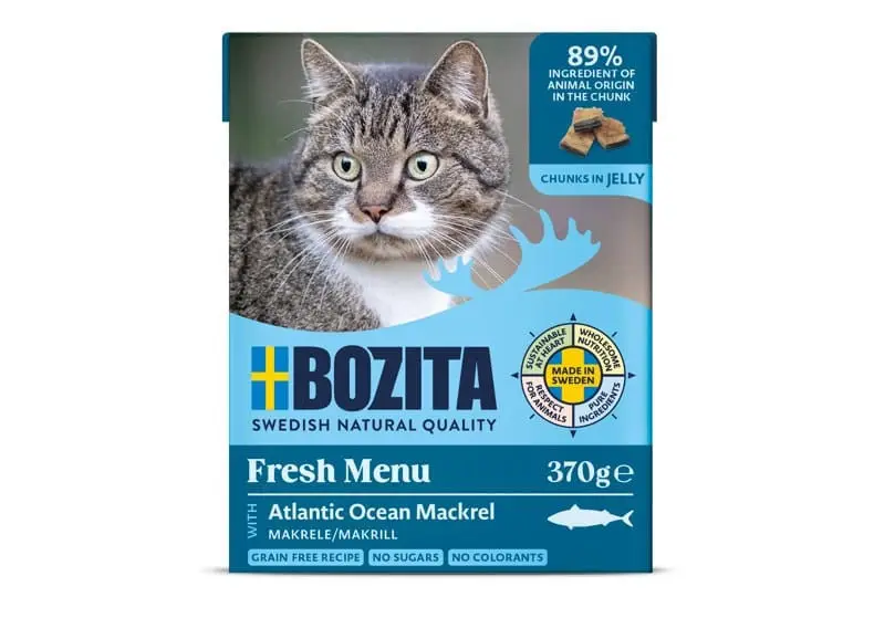 Odeslání Ihned Bozita Cat kousky v želé s makrelou Tetrapak 370g