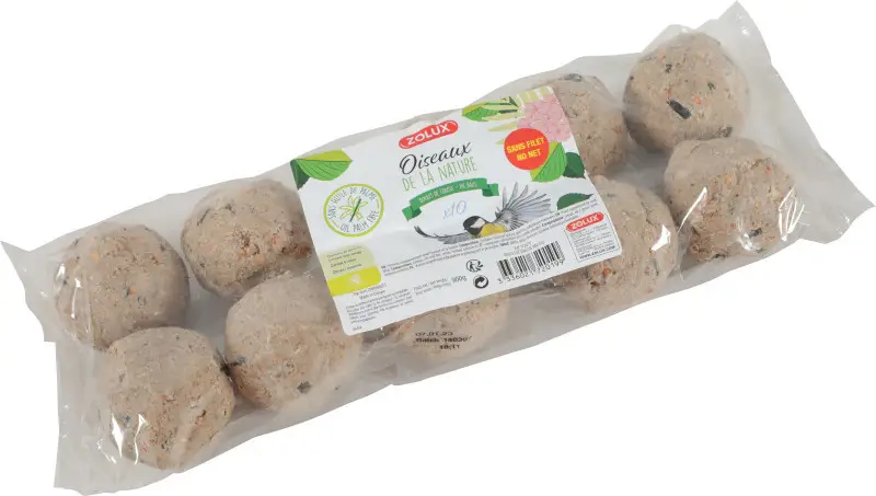 Sezónní Sleva Lojová koule se semínky 90g 10ks bez síťky Zolux