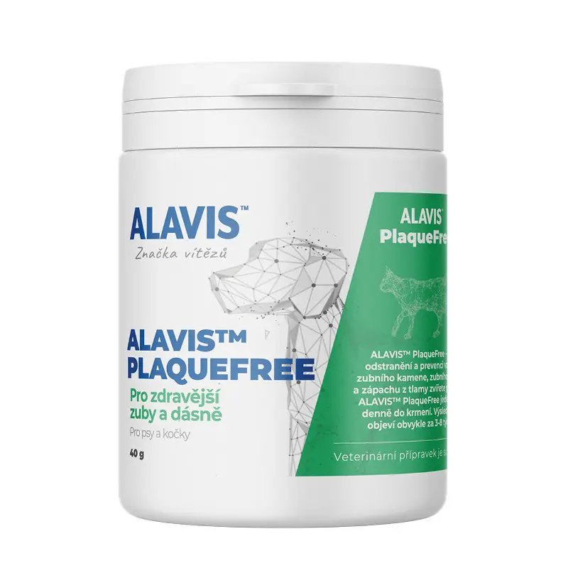 Alavis Plaque Free pro psy a kočky 40g Nejprodávanější
