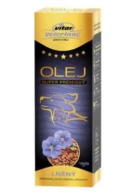 Akční Cena VITAR Veterinae Lněný olej 1000ml