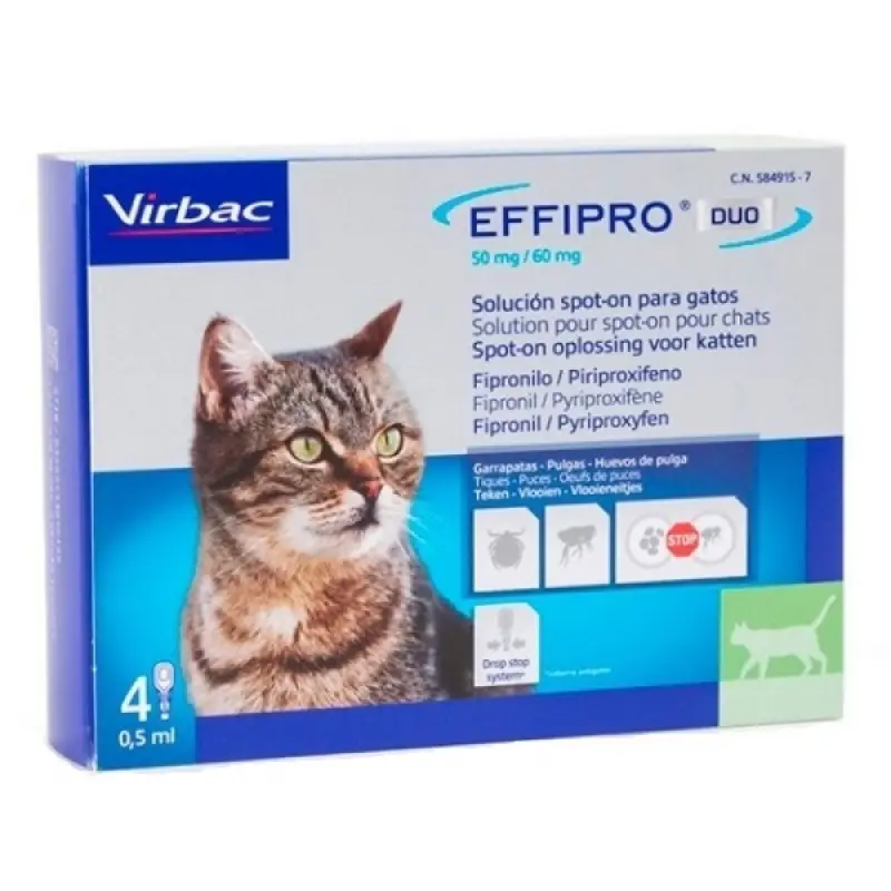 Effipro DUO Cat (1-6kg) 50/60 mg, 4x0,5ml Originální