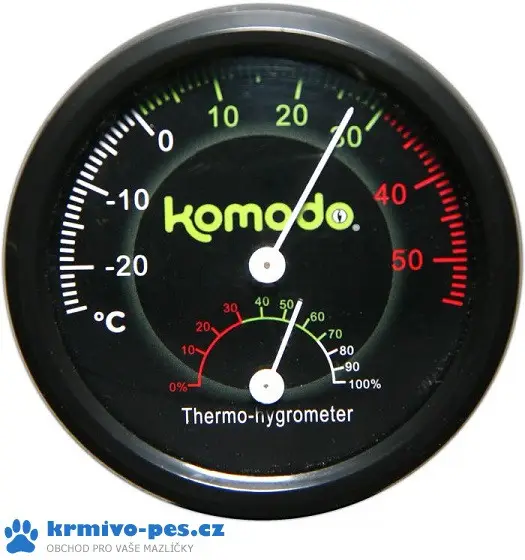 Teploměr a vlhkoměr kombinovaný analogový Komodo 7,5x7,5cm Bezpečná Platba