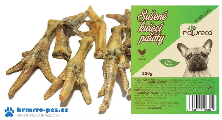 Nejlepší Volba NATURECA pochoutka Kuřecí pařáty sušené 250g