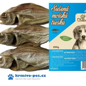 NATURECA pochoutka Mořská treska sušená 200g Výprodej