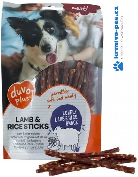 Nejprodávanější Duvo+ dog Meat! Lamb & rice sticks 80g - jehněčí tyčinky s rýží