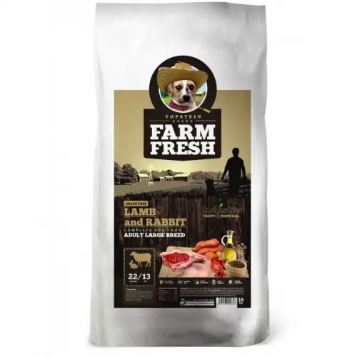 Cenově Výhodný Topstein Farm Fresh Lamb & Rabbit Adult Large Breed 5 kg