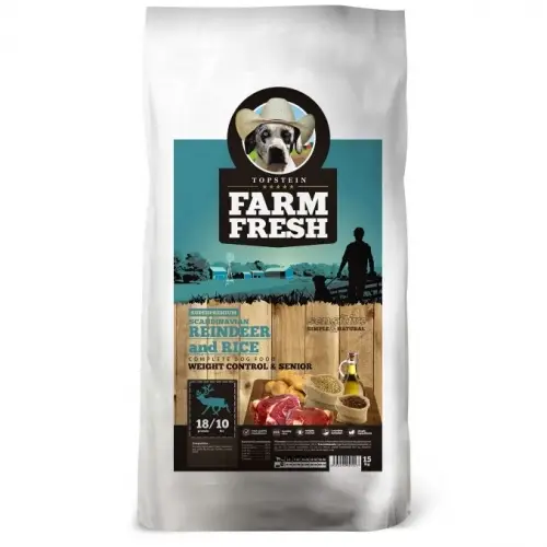 Topstein Farm Fresh Scandinavia Reindeer weigh control senior 5 kg Jen Po Omezenou Doba