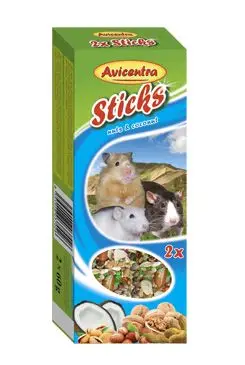 Avicentra tyčinky malý hlodavec - ořech+kokos 2ks Nakupujte Hned